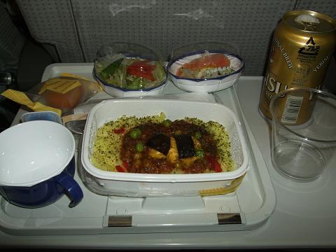 機内食「たいめいけん」のキーマカレー
